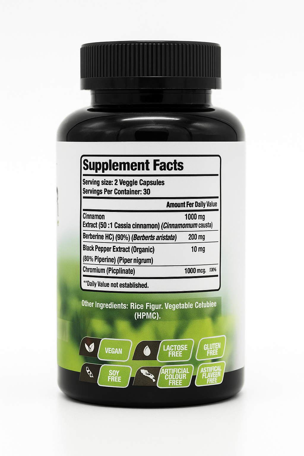 Laperva Blood Sugar Formula – Cinnamon, Chromium & Berberine (60 Veggie Capsules)