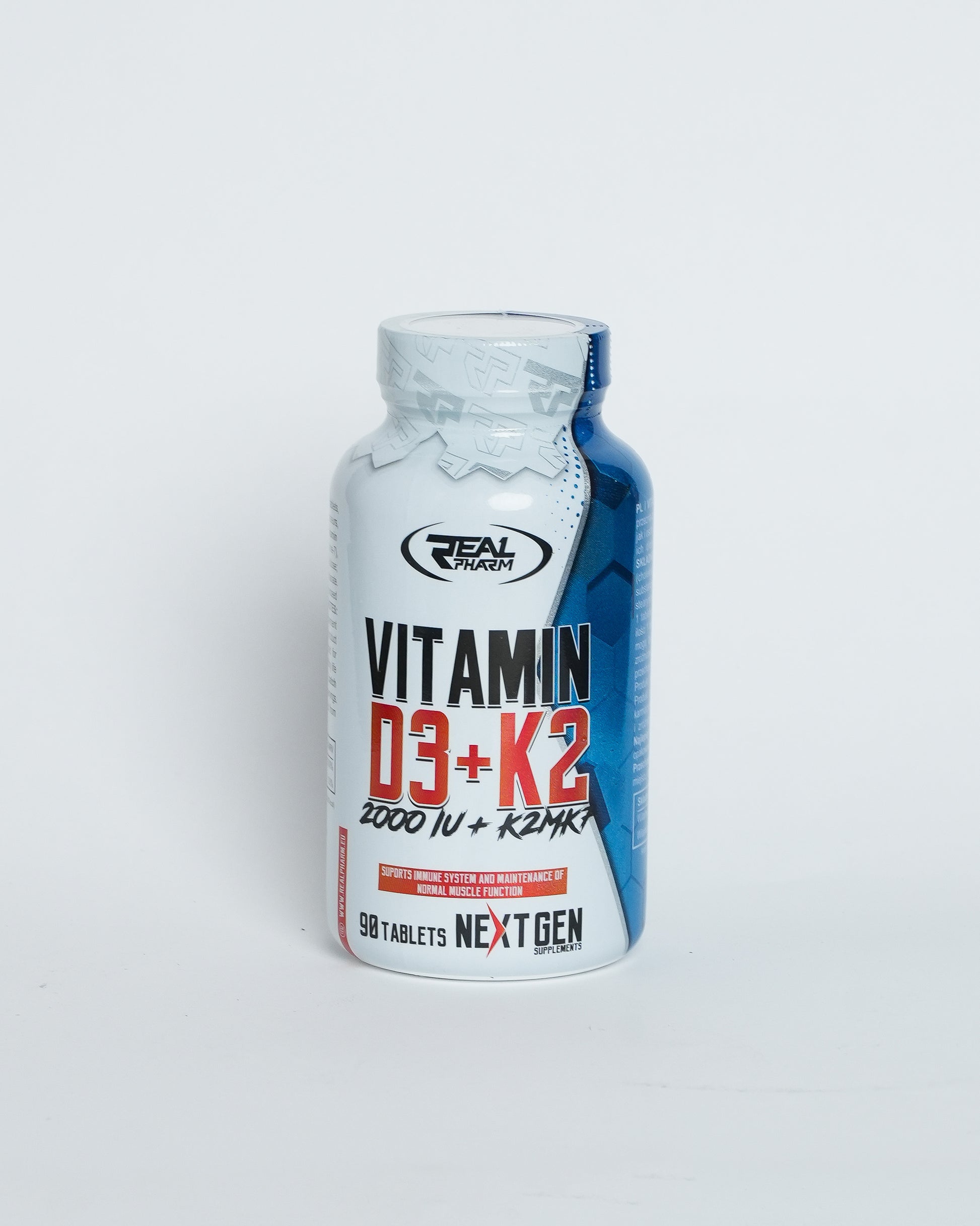 REAL PHARM VITAMIN D3 + K2 – Daily Bone & Immune Support