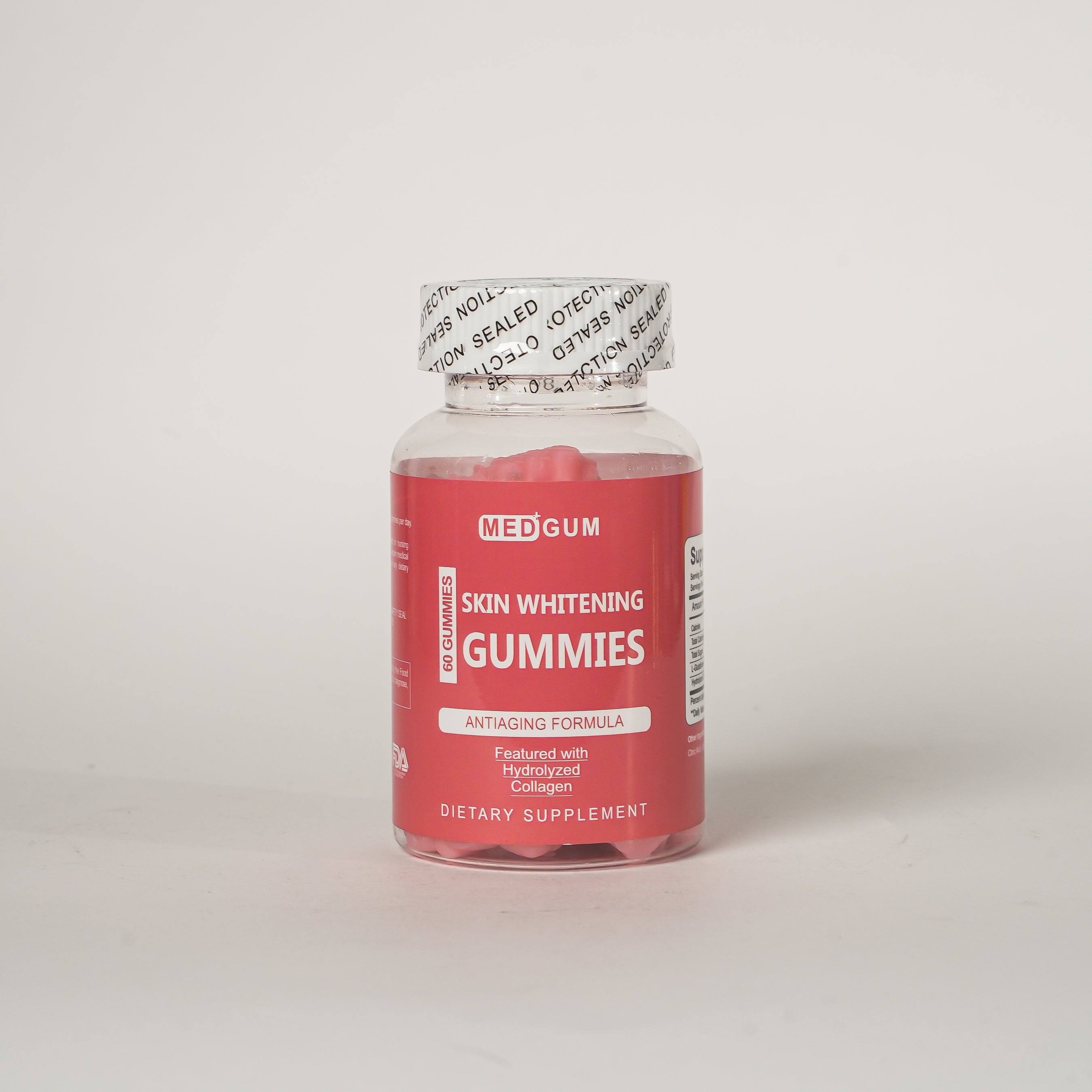 MEDGUM Skin Whitening Gummies – 60 Count