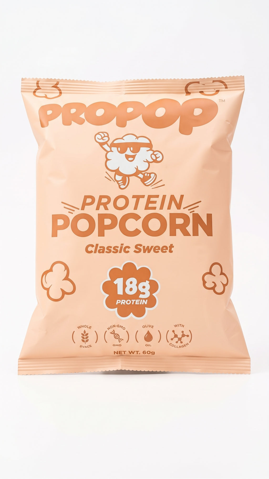 Propop Protein Popcorn – Classic Sweet, 18g Protein (60g)
